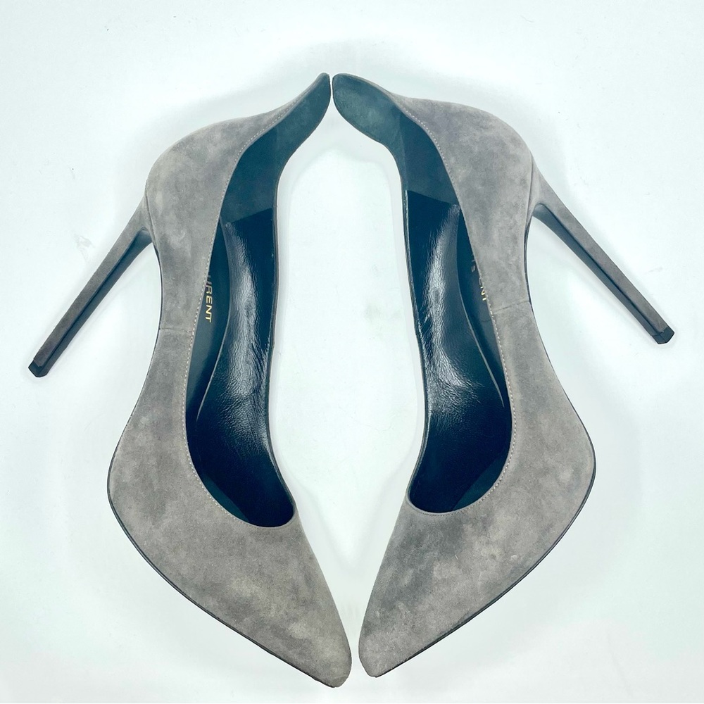 Saint Laurent gray suede pump 41 - Picture 7 of 7